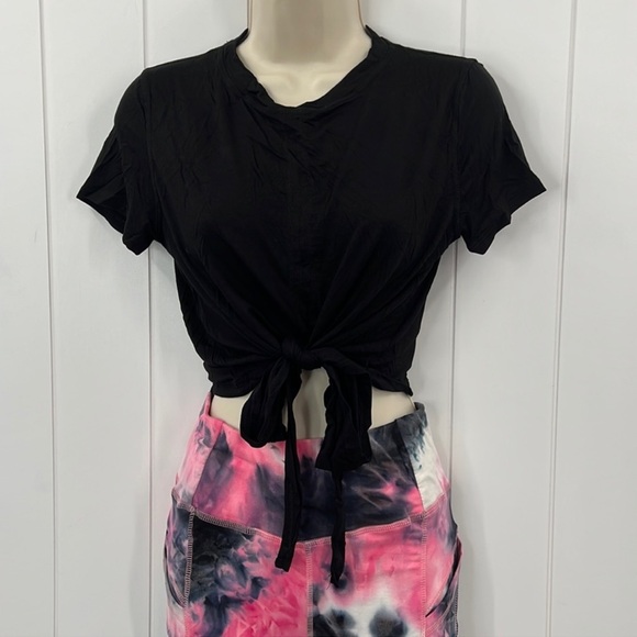 Bike Shorts W/Pockets Tie Dye Lightweight Soft Stretch - Picture 2 of 3